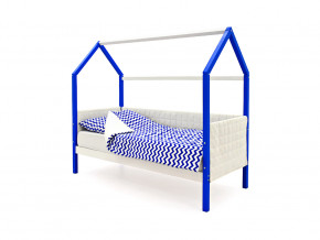 Кровать-домик мягкий Svogen сине-белый в Троицке - troick.magazinmebel.ru | фото - изображение 1