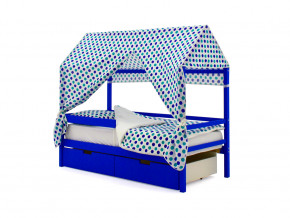 Кровать-домик Svogen с ящиками и бортиком синий в Троицке - troick.magazinmebel.ru | фото - изображение 5