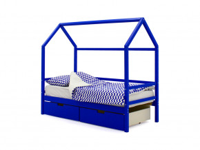 Кровать-домик Svogen с ящиками синий в Троицке - troick.magazinmebel.ru | фото