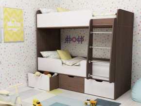 Кровать двухъярусная Малыш двойняшка бодега-белый в Троицке - troick.magazinmebel.ru | фото - изображение 1