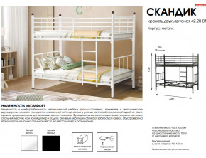 Кровать двухъярусная Скандик 42.20-01 в Троицке - troick.magazinmebel.ru | фото - изображение 2