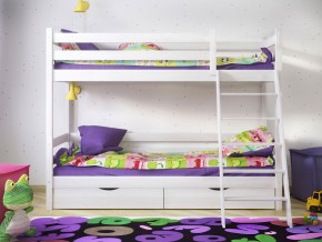 Кровать двухъярусная Сонечка с ящиками и лестницей в Троицке - troick.magazinmebel.ru | фото - изображение 2