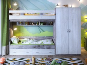 Кровать двухъярусная Юта 2 со шкафом в Троицке - troick.magazinmebel.ru | фото