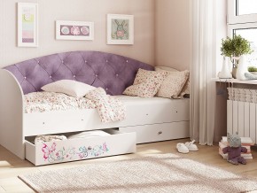 Кровать Эльза Белый-фиолетовый в Троицке - troick.magazinmebel.ru | фото
