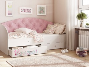 Кровать Эльза Белый-розовый в Троицке - troick.magazinmebel.ru | фото - изображение 1
