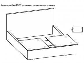 Кровать Феодосия норма 180 с механизмом подъема и дном ЛДСП в Троицке - troick.magazinmebel.ru | фото - изображение 5