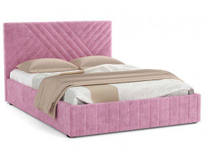 Кровать Гамма 1400 с основанием велюр тенерифе розовый в Троицке - troick.magazinmebel.ru | фото