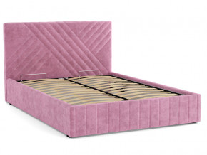 Кровать Гамма 1600 с основанием велюр тенерифе розовый в Троицке - troick.magazinmebel.ru | фото - изображение 2