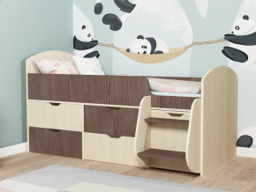 Кровать Малыш-7 Дуб-Бодега в Троицке - troick.magazinmebel.ru | фото