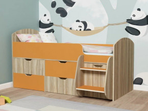 Кровать Малыш-7 Ясень-оранж в Троицке - troick.magazinmebel.ru | фото