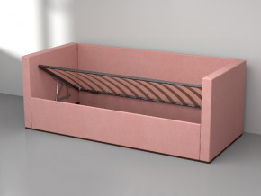 Кровать мягкая с подъёмным механизмом арт. 030 розовый в Троицке - troick.magazinmebel.ru | фото - изображение 2