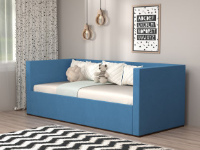 Кровать мягкая с подъёмным механизмом арт. 030 синий в Троицке - troick.magazinmebel.ru | фото