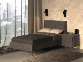 Кровать Рошаль 900 серый в Троицке - troick.magazinmebel.ru | фото - изображение 2