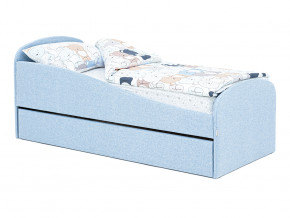 Кровать с ящиком Letmo небесный (рогожка) в Троицке - troick.magazinmebel.ru | фото - изображение 11