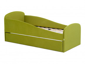 Кровать с ящиком Letmo оливковый (велюр) в Троицке - troick.magazinmebel.ru | фото - изображение 1