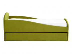 Кровать с ящиком Letmo оливковый (велюр) в Троицке - troick.magazinmebel.ru | фото - изображение 6