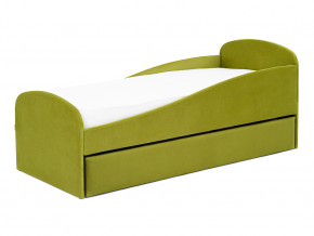 Кровать с ящиком Letmo оливковый (велюр) в Троицке - troick.magazinmebel.ru | фото - изображение 8