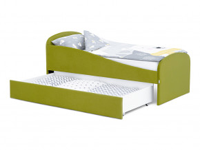 Кровать с ящиком Letmo оливковый (велюр) в Троицке - troick.magazinmebel.ru | фото - изображение 9