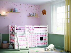 Кровать с наклонной лестницей Соня Вариант 12 белая в Троицке - troick.magazinmebel.ru | фото