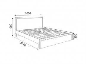 Кровать с основанием Беатрис мод 7 Орех гепланкт в Троицке - troick.magazinmebel.ru | фото - изображение 2