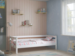 Кровать с задней защитой Соня Вариант 2 белая в Троицке - troick.magazinmebel.ru | фото - изображение 1