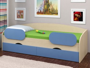 Кровать Соня 2 дуб молочный-голубой в Троицке - troick.magazinmebel.ru | фото - изображение 2