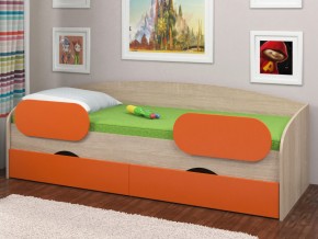 Кровать Соня 2 сонома-оранжевый в Троицке - troick.magazinmebel.ru | фото - изображение 2
