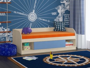 Кровать Соня 4 дуб молочный-голубой в Троицке - troick.magazinmebel.ru | фото - изображение 1
