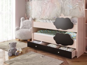 Кровать Соник с ящиком млечный дуб-венге в Троицке - troick.magazinmebel.ru | фото - изображение 1