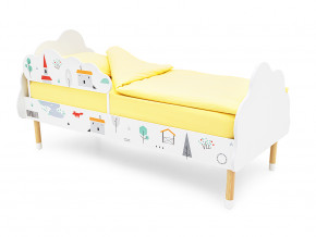 Кровать Stumpa Облако с бортиком рисунок Шале в Троицке - troick.magazinmebel.ru | фото