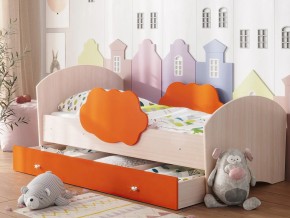 Кровать Тучка с ящиком дуб-оранж в Троицке - troick.magazinmebel.ru | фото - изображение 1
