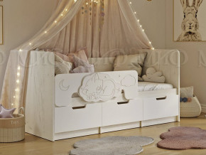 Кровать Юниор-4 800х1600 Шарли Белый в Троицке - troick.magazinmebel.ru | фото