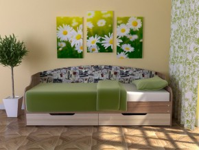 Кровать Юниор Тип 2 Микровелюр-марки 800х1600 в Троицке - troick.magazinmebel.ru | фото - изображение 1