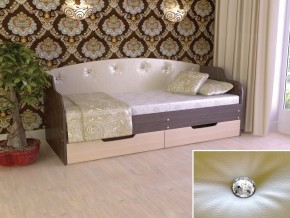 Кровать Юниор Тип 2 Венге/дуб молочный 800х1600 в Троицке - troick.magazinmebel.ru | фото