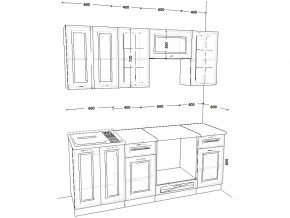 Кухонный гарнитур 1 Белый Вегас 2000 мм в Троицке - troick.magazinmebel.ru | фото - изображение 2