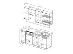 Кухонный гарнитур Антрацит 1800 в Троицке - troick.magazinmebel.ru | фото - изображение 3