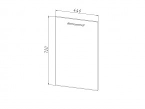 П 45 Комплект для посудомоечной машины 450 мм (цоколь + фасад) ЛДСП в Троицке - troick.magazinmebel.ru | фото