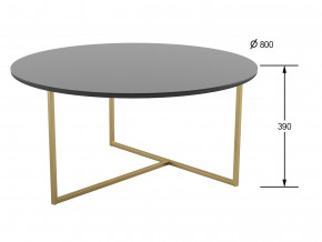 Стол журнальный Маджоре Glass черная Lacobel в Троицке - troick.magazinmebel.ru | фото - изображение 2