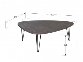 Стол журнальный Престон серый бетон в Троицке - troick.magazinmebel.ru | фото - изображение 2