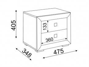 Тумба прикроватная Глэдис М30 в Троицке - troick.magazinmebel.ru | фото - изображение 2