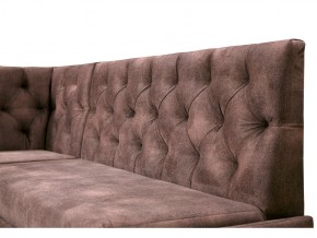 Угловой диван Призма со стяжкми коричневый со спальным местом в Троицке - troick.magazinmebel.ru | фото - изображение 2