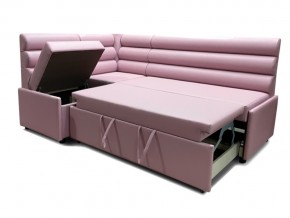 Угловой диван Призма Валики со спальным местом розовый в Троицке - troick.magazinmebel.ru | фото - изображение 2